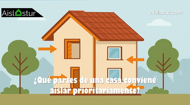 Qué partes de una casa conviene aislar prioritariamente