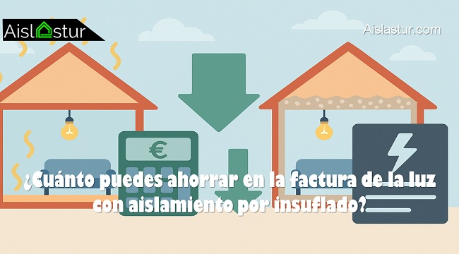 Cuánto puedes ahorrar en la factura de la luz con aislamiento por insuflado