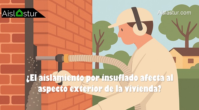 El aislamiento por insuflado afecta al aspecto exterior de la vivienda