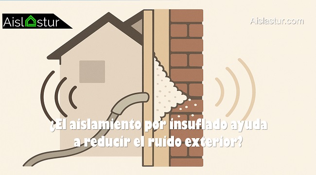 El aislamiento por insuflado ayuda a reducir el ruido exterior