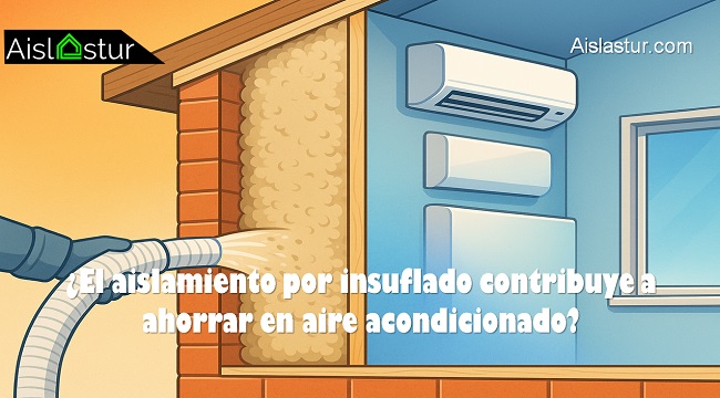 El aislamiento por insuflado contribuye a ahorrar en aire acondicionado