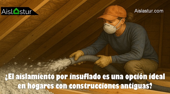 El aislamiento por insuflado es una opción ideal en hogares con construcciones antiguas