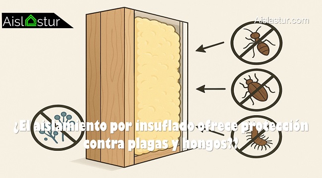 El aislamiento por insuflado ofrece protección contra plagas y hongos