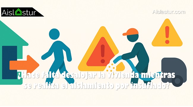 Hace falta desalojar la vivienda mientras se realiza el aislamiento por insuflado