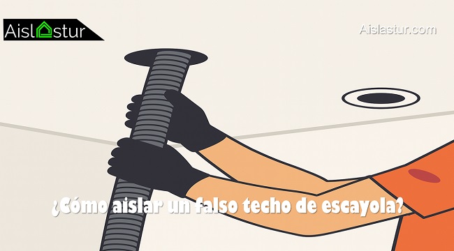 cómo aislar un falso techo sin escayola