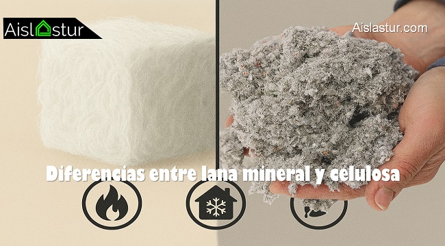 Diferencias entre lana mineral blanca y celulosa