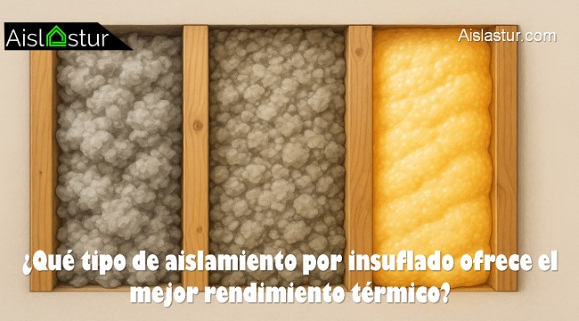 qué tipo de aislamiento por insuflado ofrece el mejor rendimiento térmico