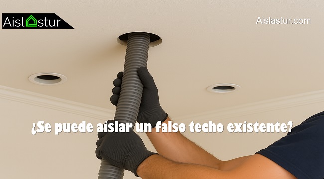 se puede aislar un falso techo existente