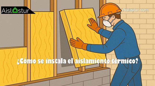 como se instala el aislamiento termico