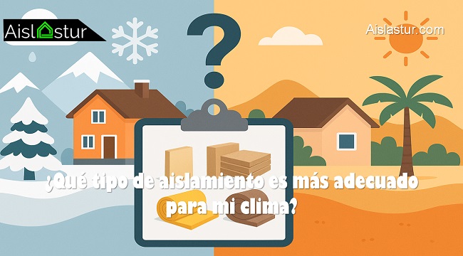Qué tipo de aislamiento es más adecuado para mi clima