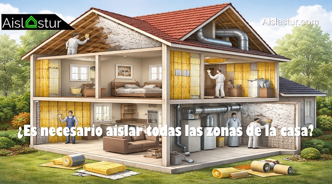 es necesario aislar todas las zonas de la casa