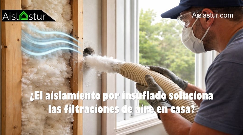 El aislamiento por insuflado soluciona las filtraciones de aire en casa