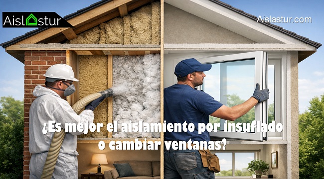 es mejor el aislamiento por insuflado o cambiar ventanas