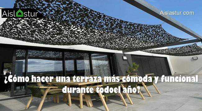 Cómo hacer una terraza más cómoda y funcional durante todo el año