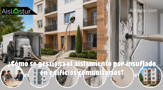Cómo se gestiona el aislamiento por insuflado en edificios comunitarios