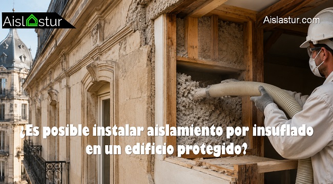 Es posible instalar aislamiento insuflado en un edificio protegido