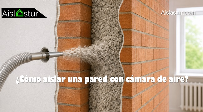 cómo aislar una pared con cámara de aire