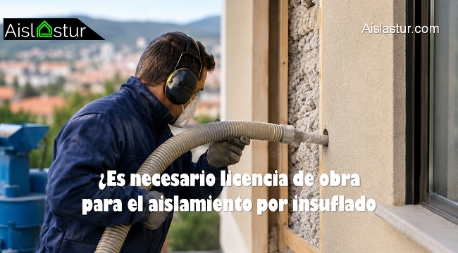 Es necesario licencia de obra para el aislamiento por insuflado