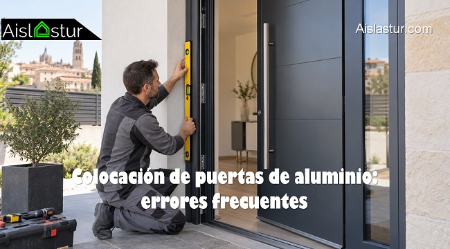 errores frecuentes en la colocación de puertas de aluminio